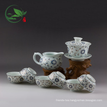 Porcelain WholesaleTeaware Set Including( 1 Gaiwan, 1 Pitcher, 6 Cups)